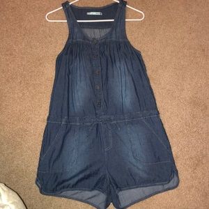 Chambray Romper